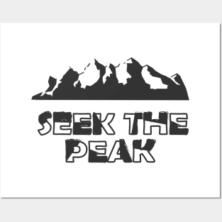 Climbing - Seek the peak Posters and Art